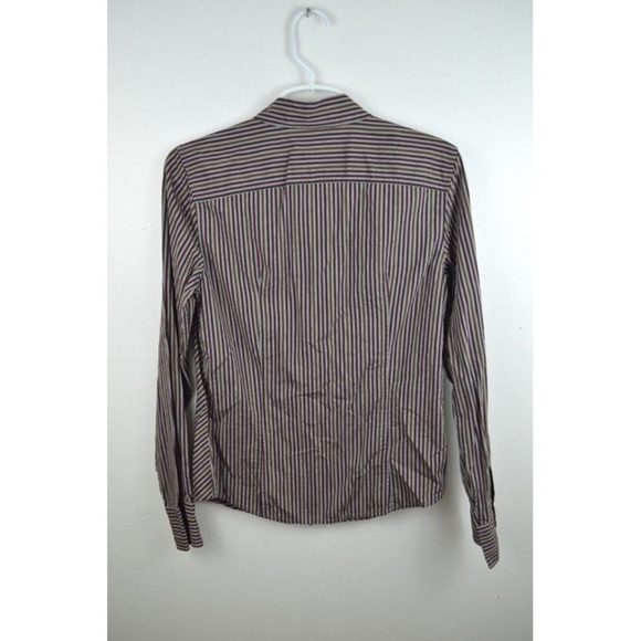 Banana Republic Shirt Medium Striped Long Sleeve - Picture 4 of 4